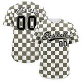 Custom Square Grid Color Block Add Letter Number Baseball Jersey Sport Team Shirts