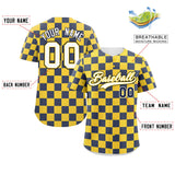 Custom Square Grid Color Block Add Letter Number Baseball Jersey Sport Team Shirts