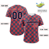 Custom Square Grid Color Block Personalized Letter Number Baseball Jersey Sport Outfits