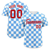 Custom Square Grid Color Block Personalized Letter Number Baseball Jersey Sport Outfits