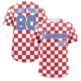 Custom Square Grid Color Block Personalized Letter Number Baseball Jersey Sport Outfits