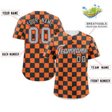 Custom Square Grid Color Block Personalized Letter Number Baseball Jersey Sport Outfits
