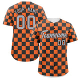 Custom Square Grid Color Block Personalized Letter Number Baseball Jersey Sport Outfits