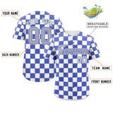 Custom Square Grid Color Block Personalized Letter Number Baseball Jersey Running Outfits