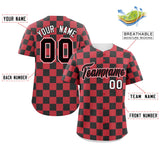 Custom Square Grid Color Block Personalized Letter Number Baseball Jersey Sport Team Shirts
