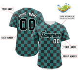 Custom Square Grid Color Block Personalized Letter Number Baseball Jersey Sport Team Shirts