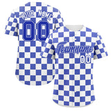Custom Square Grid Color Block Personalized Letter Number Baseball Jersey Sport Team Shirts