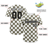 Custom Square Grid Color Block Personalized Letter Number Baseball Jersey Sport Team Shirts