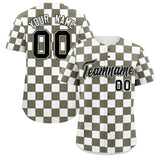 Custom Square Grid Color Block Personalized Letter Number Baseball Jersey Sport Team Shirts