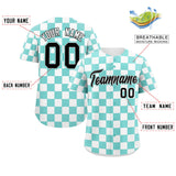Custom Square Grid Color Block Personalized Letter Number Baseball Jersey Sport Team Shirts