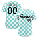 Custom Square Grid Color Block Personalized Letter Number Baseball Jersey Sport Team Shirts