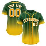 Custom Gradient Stripe Fashion Authentic Baseball Jersey Sports Uniforms
