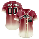 Custom Gradient Stripe Fashion Authentic Baseball Jersey Sports Uniforms
