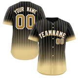 Custom Gradient Stripe Fashion Authentic Baseball Jersey