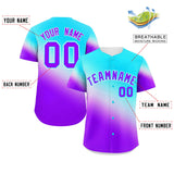 Custom Tiny Spot Gradient Design Sportswear Hip Pop Streetwear Baseball Jersey Sports Shirts For Fan