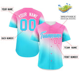 Custom Tiny Spot Gradient Personalized Sportswear Hip Pop Streetwear Baseball Jersey