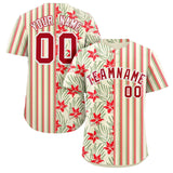 Custom Hawaii Tropical Flower Stripe Fashion Baseball Jersey Printed or Stitched Logo for Men