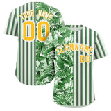 Custom Hawaii Tropical Flower Stripe Fashion Baseball Jersey Printed or Stitched Logo for Men