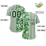 Custom Hawaii Tropical Flower Stripe Fashion Baseball Jersey Printed or Stitched Logo for Men