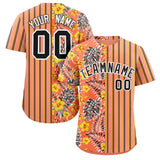Custom Hawaii Tropical Flower Stripe Fashion Baseball Jersey Printed or Stitched Name Number