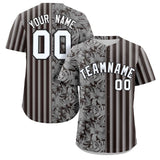 Custom Hawaii Tropical Flower Stripe Fashion Baseball Jersey Printed or Stitched Name Number