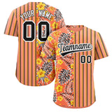 Custom Hawaii Tropical Flower Stripe Fashion Baseball Jersey Personalized Your Style