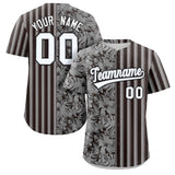 Custom Hawaii Tropical Flower Stripe Fashion Baseball Jersey Personalized Your Style