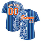 Custom Hawaii Tropical Flower Stripe Fashion Baseball Jersey Personalized Your Style for Men