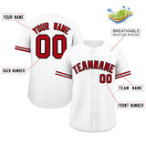 Custom Baseball Jersey Personalized Button Down Shirts Short Sleeve Fashion Athletic Team Sports Jersey
