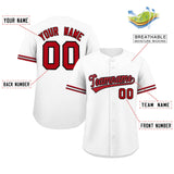 Custom Baseball Jersey for Men Fashion Button Down Shirts Short Sleeve Active Team Sports Uniform