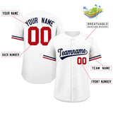 Custom Baseball Jersey for Men Casual Button Down Shirts Short Sleeve Solid Team Sports Uniform