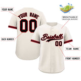 Custom Baseball Jersey Personalized Casual Button Down Shirts Short Sleeve Solid Team Sports Uniform