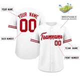 Custom Baseball Jersey Personalized Casual Button Down Shirts Short Sleeve Team Game Jersey