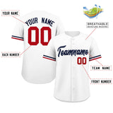 Custom Baseball Jersey Personalized Casual Button Down Shirts Short Sleeve Solid Team Sports Jersey