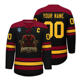 VVHL S7 Angry Byrds Black White Hockey Jersey