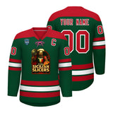 VVHL S7 Sicilian Slicers Green White Hockey Jersey