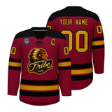 VVHL S7 Tampa Bay Tribe Crimson White Hockey Jersey