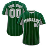 Custom Stripe Baseball Jersey Design Button Down Stitched/Printed Name Number Baseball Casual Jersey For Adults