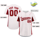 Custom Stripe Fashion Baseball Jersey Design Full Button Stitched/Printed Name Number Baseball Jersey