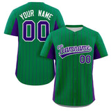 Custom Stripe Fashion Baseball Jersey Design Full Button Stitched/Printed Name Number Sport Jersey