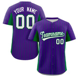 Custom Stripe Fashion Baseball Jersey Design Full Button Stitched/Printed Name Number Sport Jersey