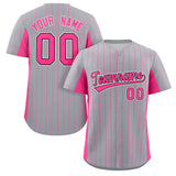 Custom Stripe Fashion Baseball Jersey Design Full Button Stitched/Printed Name Number Sport Jersey