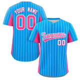 Custom Stripe Fashion Baseball Jersey Design Full Button Stitched/Printed Name Number Baseball Jersey For Adults