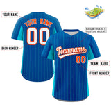 Custom Stripe Fashion Baseball Jersey Design Full Button Stitched/Printed Name Number Baseball Jersey For Adults