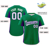 Custom Stripe Fashion Baseball Jersey Design Full Button Stitched/Printed Name Number Baseball Jersey For Adults