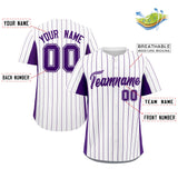 Custom Stripe Baseball Jersey Design Full Button Stitched/Printed Name Number Casual Baseball Jersey