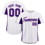 Custom Stripe Baseball Jersey Design Full Button Stitched/Printed Name Number Casual Baseball Jersey