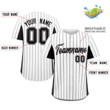 Custom Stripe Baseball Jersey Design Full Button Stitched/Printed Name Number Casual Baseball Jersey