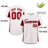 Custom Stripe Baseball Jersey Design Full Button Stitched/Printed Name Number Casual Baseball Jersey