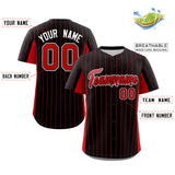 Custom Stripe Baseball Jersey Design Full Button Stitched/Printed Name Number Baseball Casual Shirt